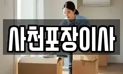 사천포장이사