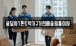 용달차1톤트럭가구가전배송원룸이사