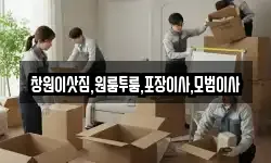 창원이삿짐,원룸투룸,포장이사,모범이사