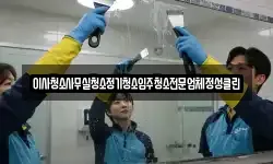 이사청소사무실청소정기청소입주청소전문업체정성클린