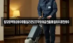 빌딩외벽청소방수창틀실리콘로프작업슁글선홈통설치우레탄방수