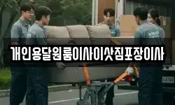개인용달원룸이사이삿짐포장이사