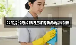 24시긴급-고독사유품정리,쓰레기집청소특수업체청소비용