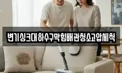 변기싱크대하수구막힘배관청소고압세척