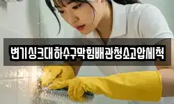 변기싱크대하수구막힘배관청소고압세척