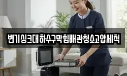 변기싱크대하수구막힘배관청소고압세척