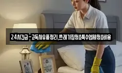 24시긴급-고독사유품정리,쓰레기집청소특수업체청소비용