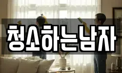 청소하는남자