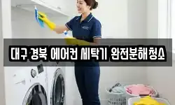 대구 경북 에어컨 세탁기 완전분해청소