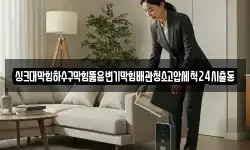 싱크대막힘하수구막힘뚫음변기막힘배관청소고압세척24시출동