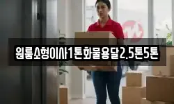 원룸소형이사1톤화물용달2.5톤5톤
