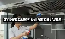 싱크대막힘하수구막힘뚫음변기막힘배관청소고압세척24시출동