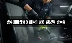 광주에어컨청소 세탁기청소 일당백 광주점