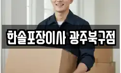 한솔포장이사 광주북구점