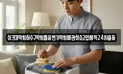 싱크대막힘하수구막힘뚫음변기막힘배관청소고압세척24시출동