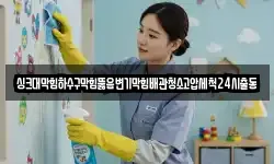 싱크대막힘하수구막힘뚫음변기막힘배관청소고압세척24시출동