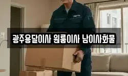 광주용달이사 원룸이사 남이사화물
