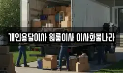 개인용달이사 원룸이사 이사화물나라