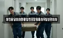 개인용달이사화물일반포장원룸사무실보관이사