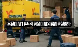 용달이사1톤트럭화물이사원룸사무실일반