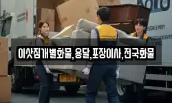 이삿짐개별화물,용달,포장이사,전국화물