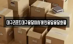 대구리프트대구용달이사개인용달용달화물