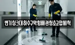 변기싱크대하수구막힘배관청소고압세척