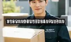 개인용달이사화물일반포장원룸사무실보관이사