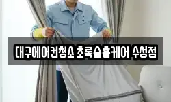 대구에어컨청소 초록숲홈케어 수성점