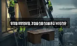 탐정들의영업비밀,경찰출신흥신소불륜증거수집전문