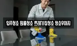 입주청소 원룸청소 쓰레기집청소 청소우야지