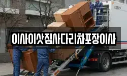이사이삿짐사다리차포장이사