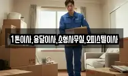 1톤이사,용달이사,소형사무실,오피스텔이사