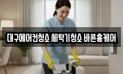 대구에어컨청소 세탁기청소 바른홈케어