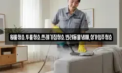 원룸청소.투룸청소.쓰레기집청소.반려동물냄새,상가입주청소