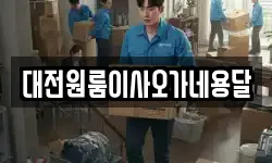 대전원룸이사오가네용달
