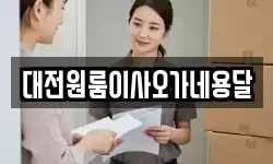 대전원룸이사오가네용달
