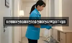 시스템에어컨청소에어컨가스충전에어컨수리벽걸이TV설치