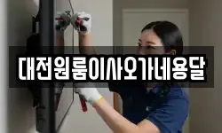 대전원룸이사오가네용달