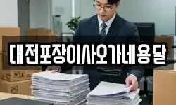 대전포장이사오가네용달