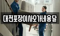 대전포장이사오가네용달
