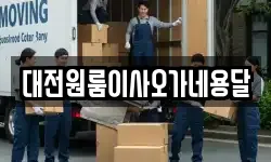 대전원룸이사오가네용달