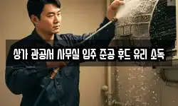 상가 관공서 사무실 입주 준공 후드 유리 소독
