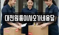 대전원룸이사오가네용달