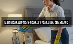 오피스텔청소.원룸청소.투룸청소.다가구청소.아파트청소.당일청소