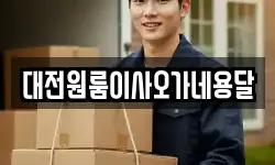 대전원룸이사오가네용달