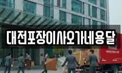 대전포장이사오가네용달