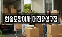 한솔포장이사 대전유성구점