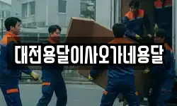 대전용달이사오가네용달