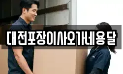 대전포장이사오가네용달